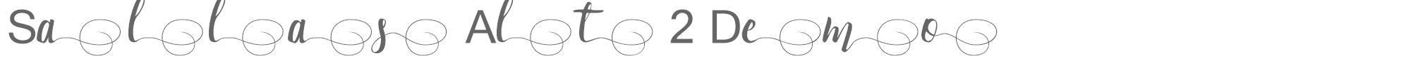 Sallas Sallas Alt 2 Demo.otf font preview